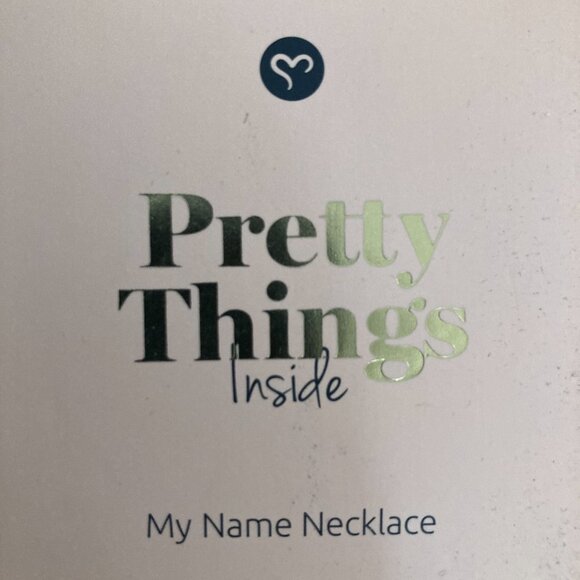 10K Yellow Gold "Carrie" Style Name Necklace - "Kristin" - Picture 2 of 3